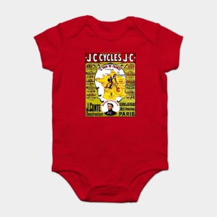 J,C Cycles Tour De France Advertising Print Baby Bodysuit